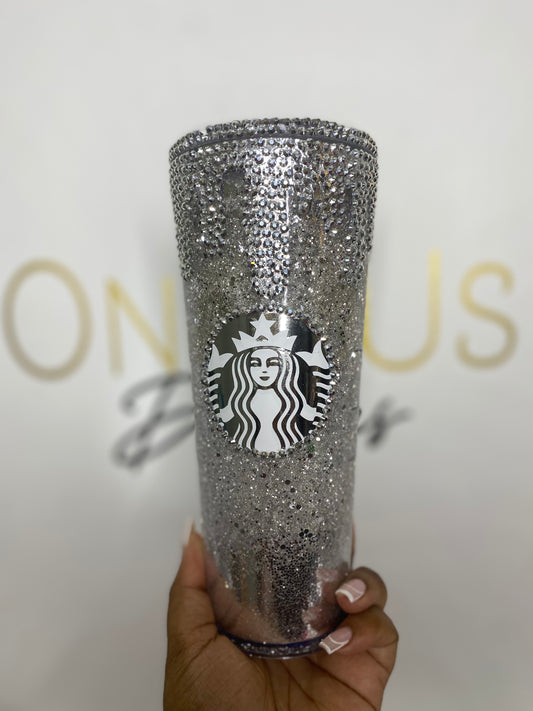 Silver Drip Starbucks Tumbler